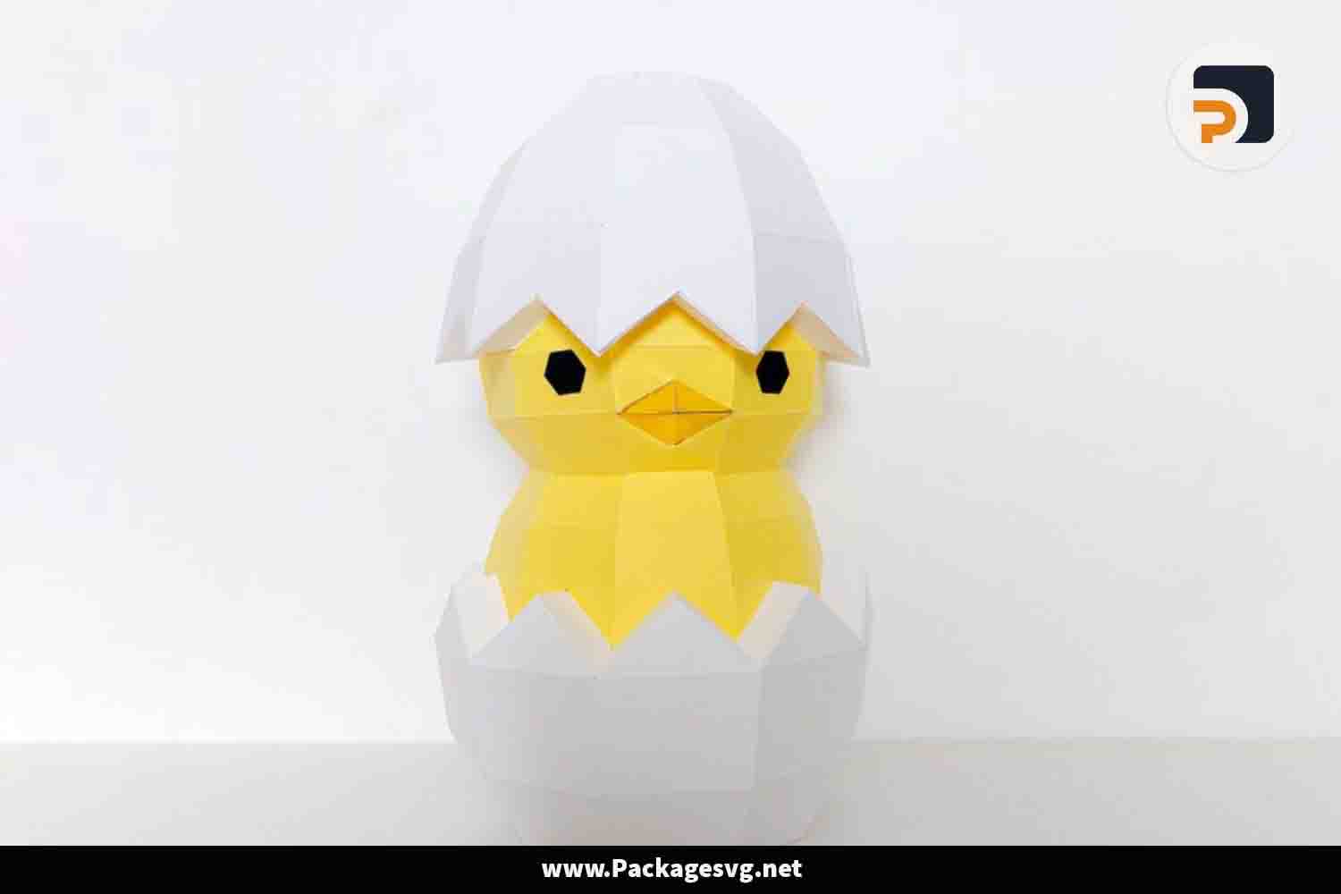 3D Chick in Egg Paper Craft PDF