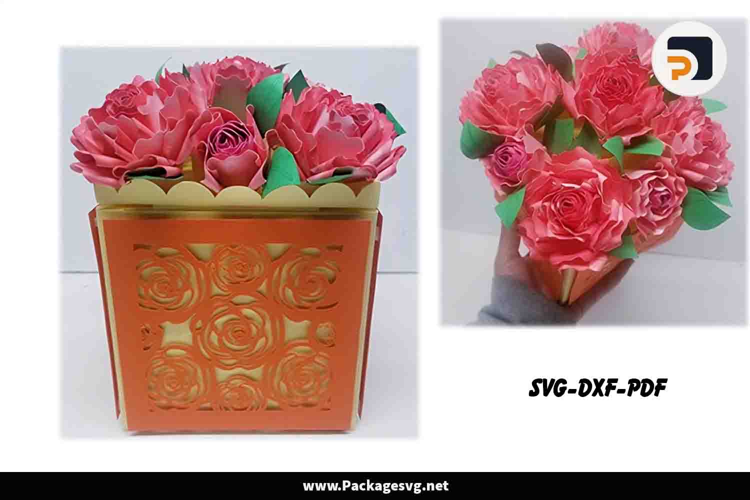 3D Roses Bouquet Centerpiece