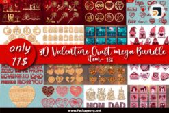 3D Valentine Craft Mega Bundle