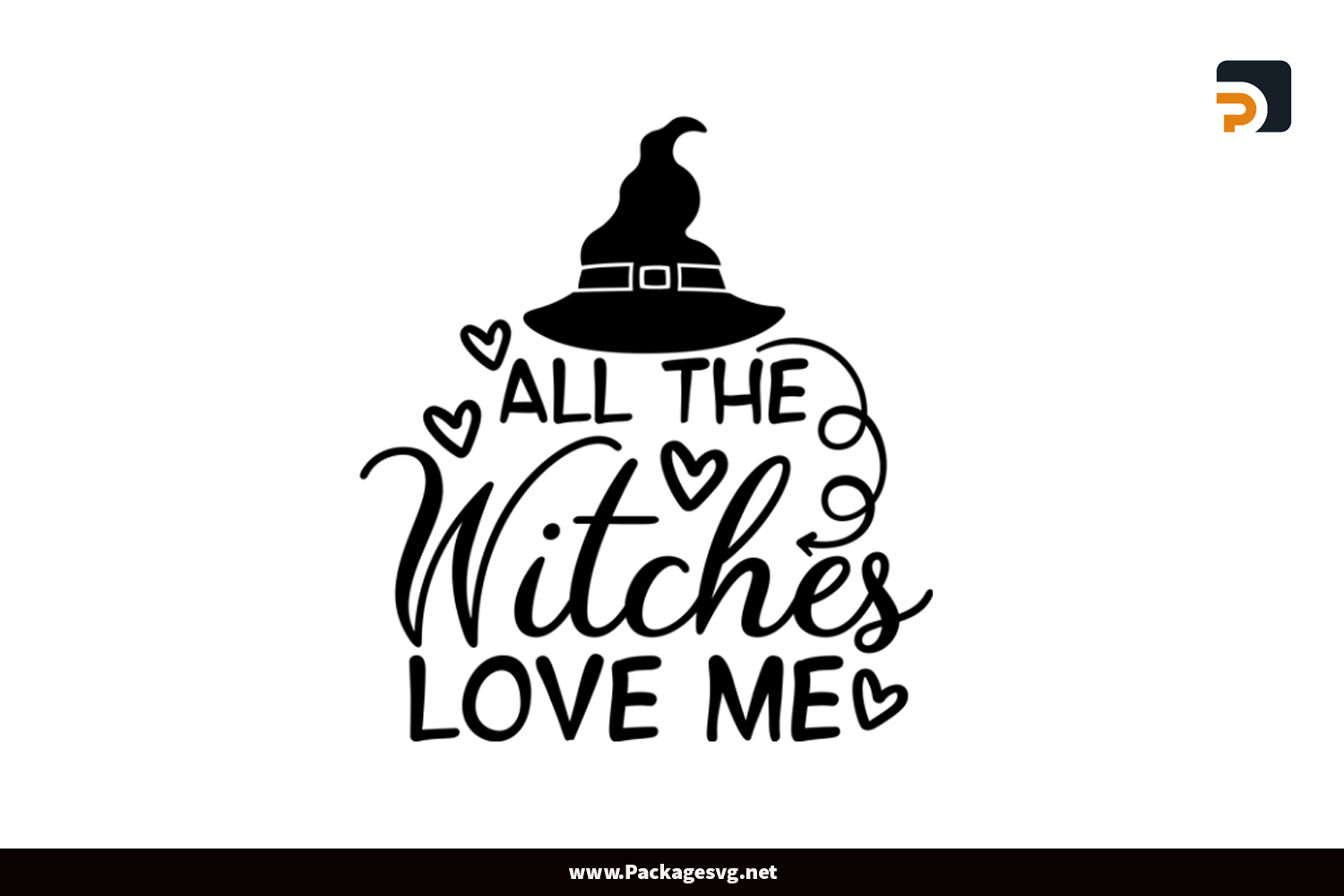 All the witches love me SVG EPS PNG DXF