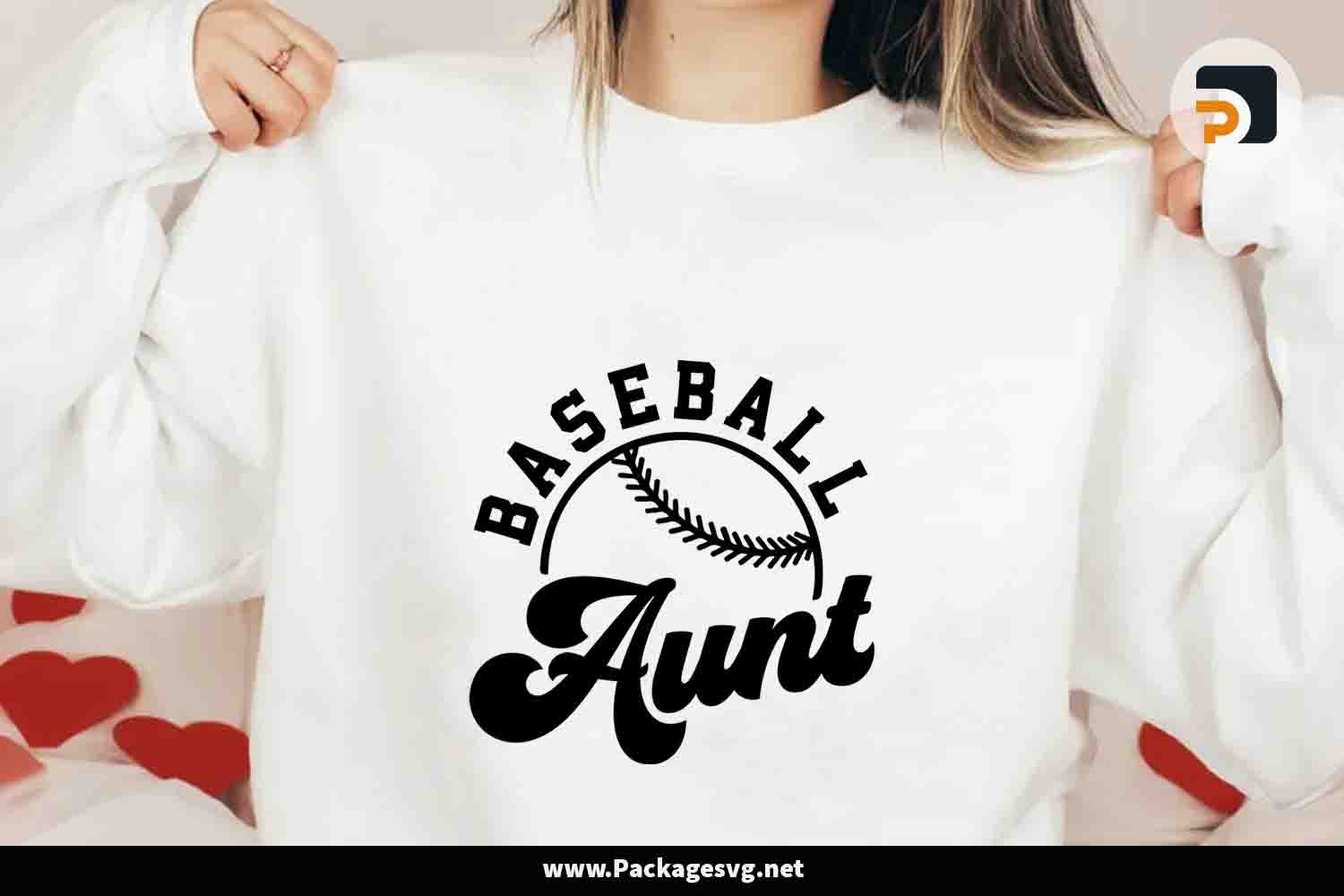 Baseball Aunt SVG