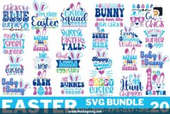 Blue Easter SVG Bundle