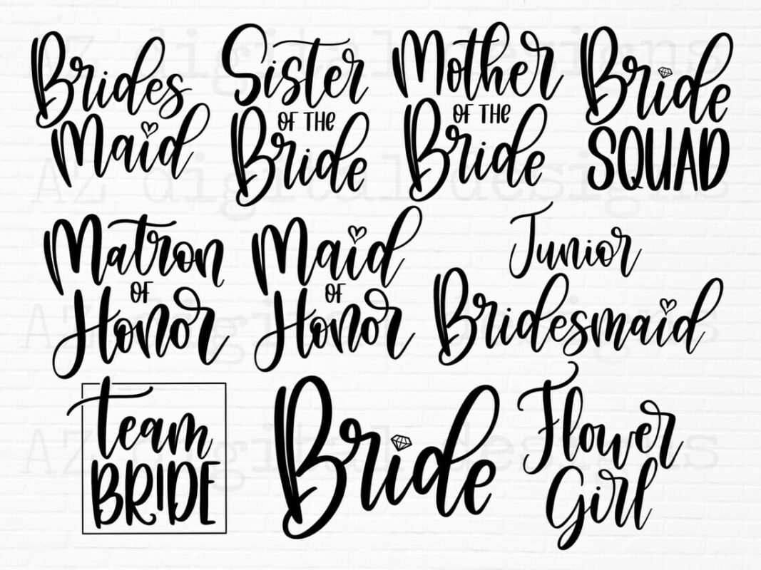 Just Married SVG Bundle, 50 Designs Mickey SVG PNG EPS DXF PDF Digital ...