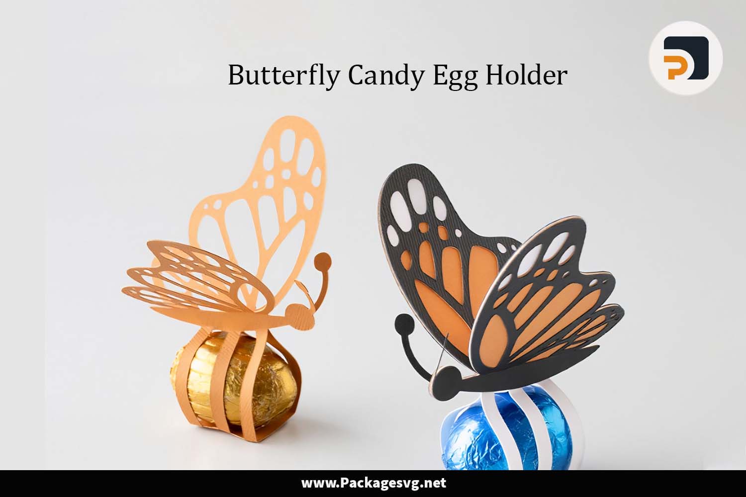 Butterfly Candy Egg Holder SVG