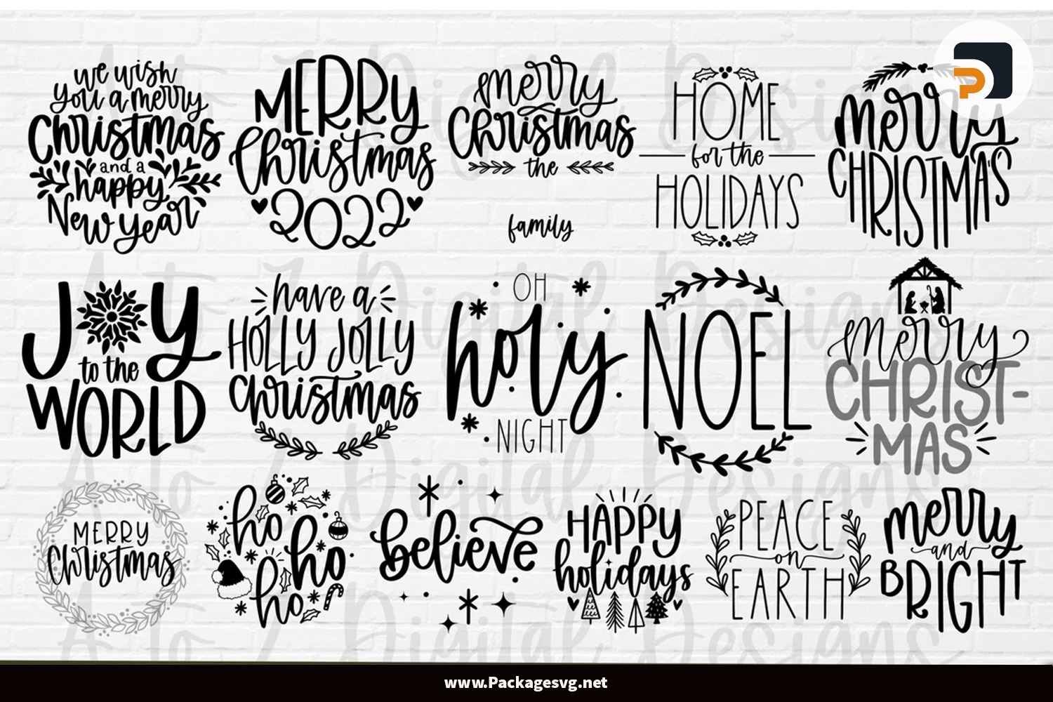 Christmas Ornament SVG Bundle