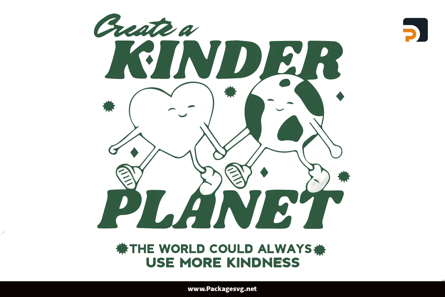 Create A Kinder Planet SVG