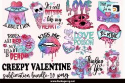 Creepy Valentine Png Bundle