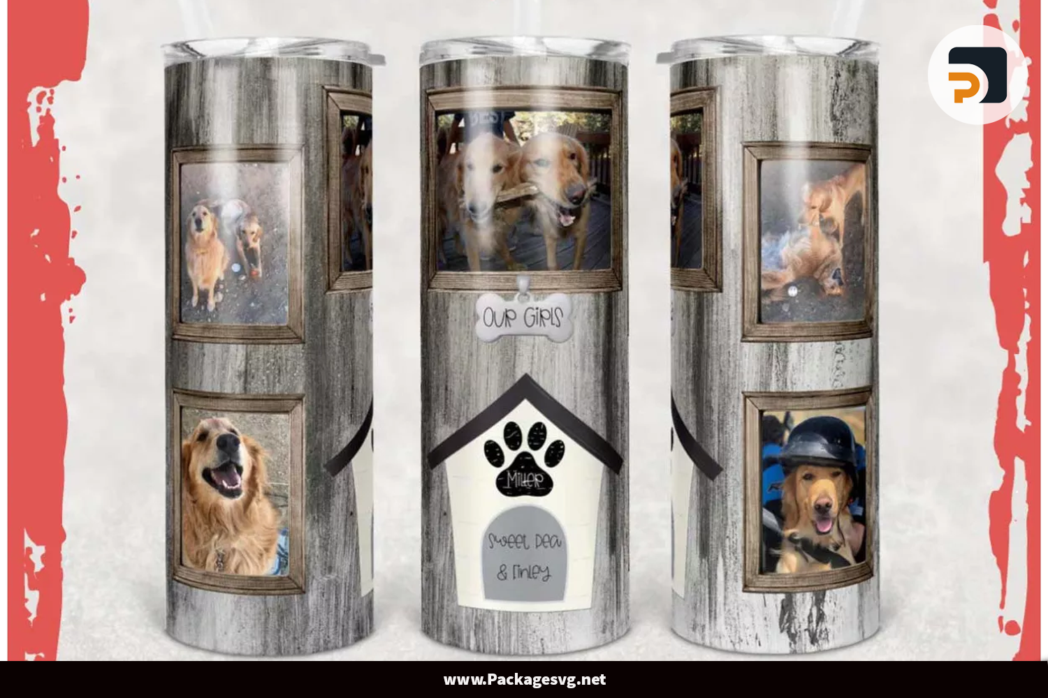 Dog Picture Frame PNG