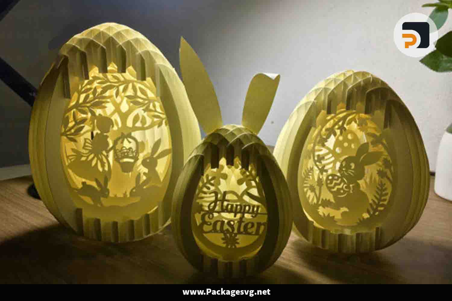 Easter Bunny Eggs Sphere Popup Digital Download LEC9L2S8||