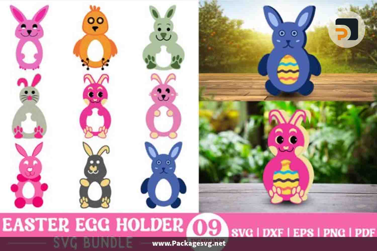 Easter Egg Holder SVG Bundle