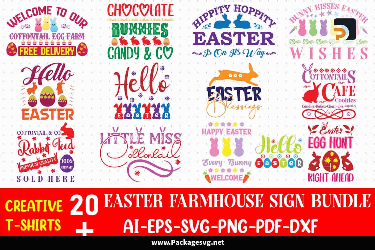 Easter Farmhouse Sign Bundle