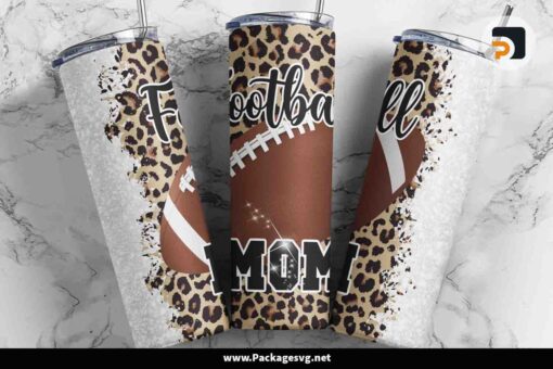 Football Mom Leopard Sublimation PNG
