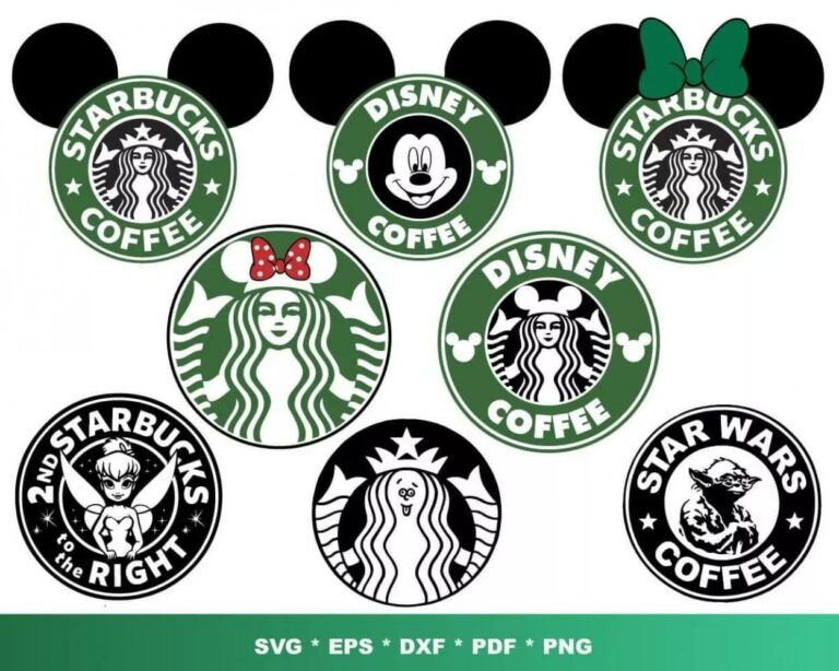 Funny Starbucks Bundle SVG PNG EPS DXF PDF, 100+ Designs Digital ...