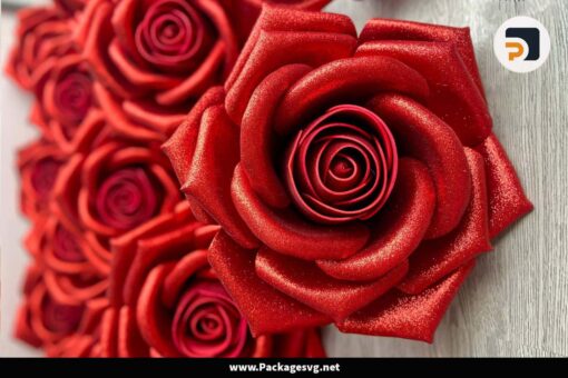 Giant Beauty Rose Papercut PDF
