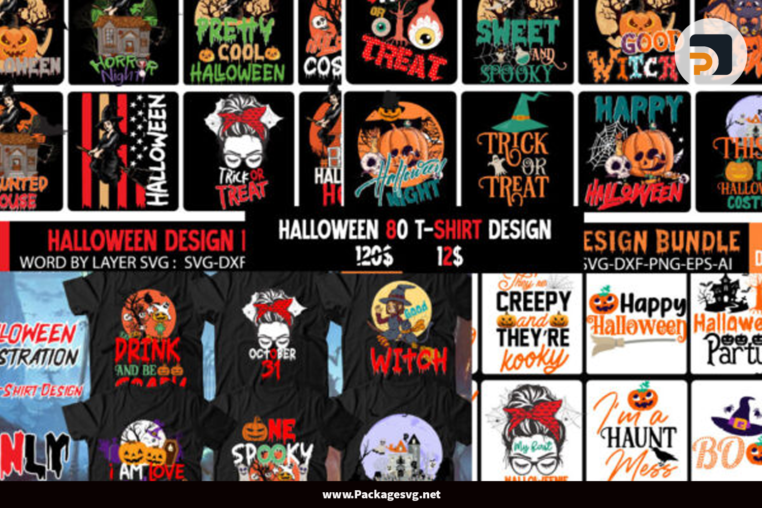 Halloween Bundle Design SVG PNG JPG DXF EPS AI