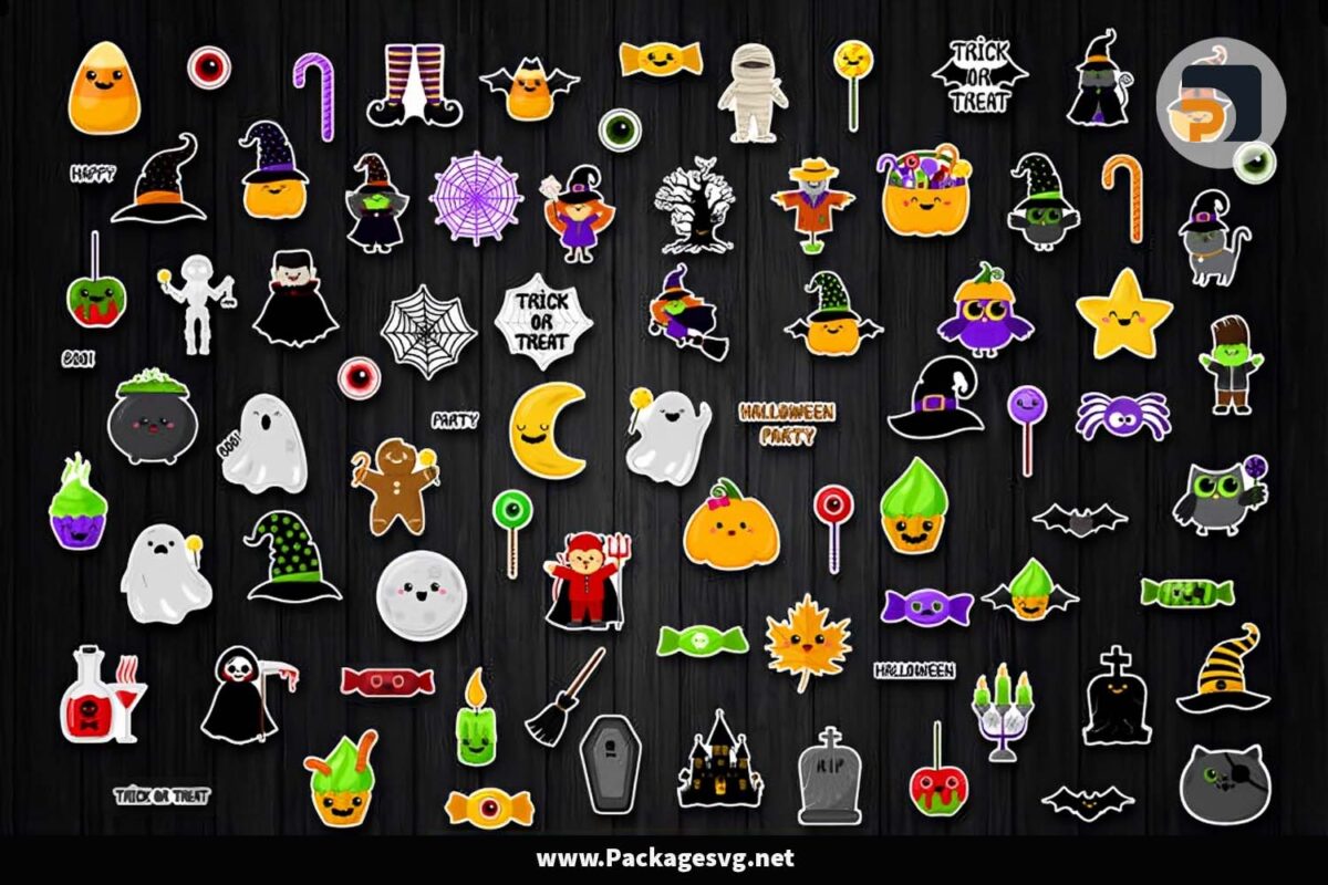 Halloween Stickers Kawaii Bundle