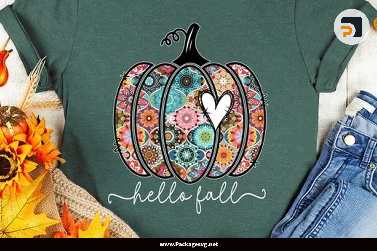 Hello Fall Vibes PNG