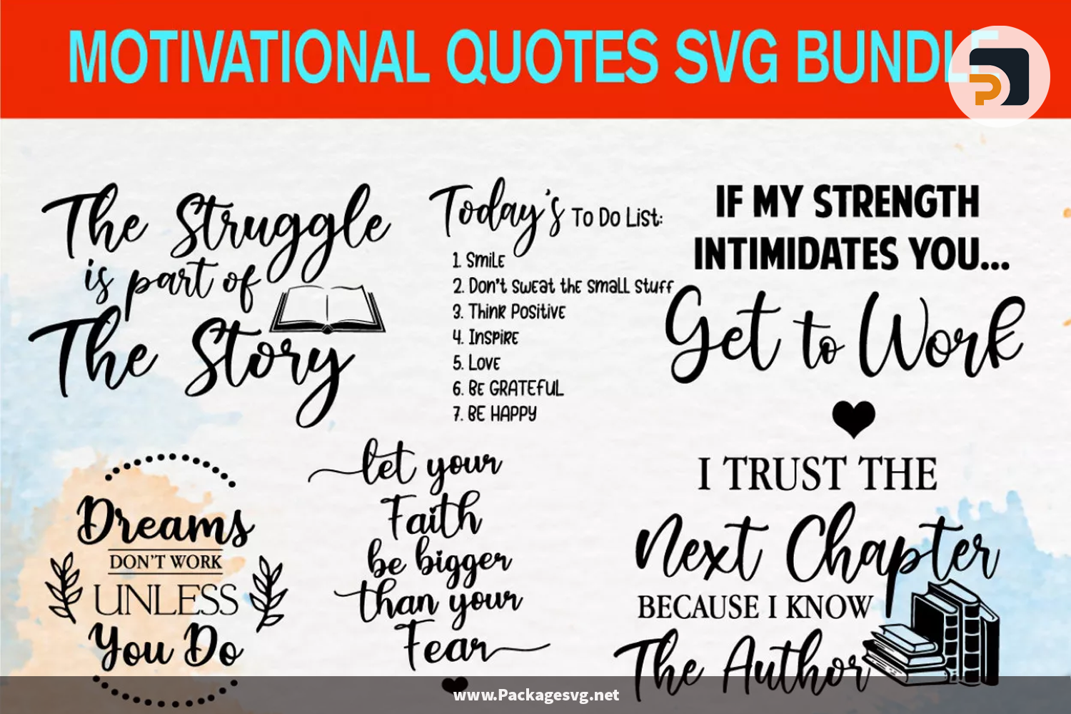 Motivational Quotes SVG Bundle