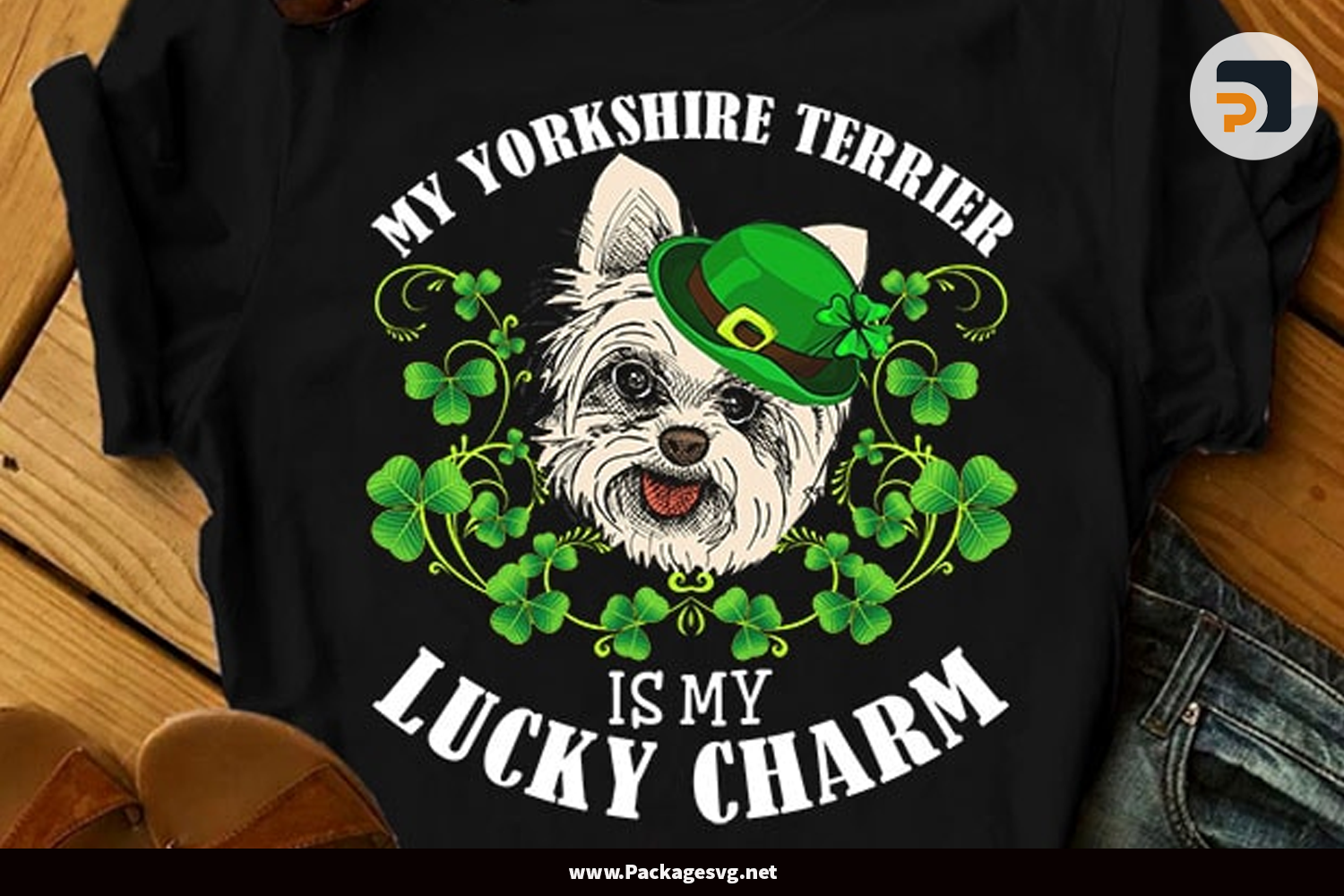 My Dog is my lucky charm PNG PSD