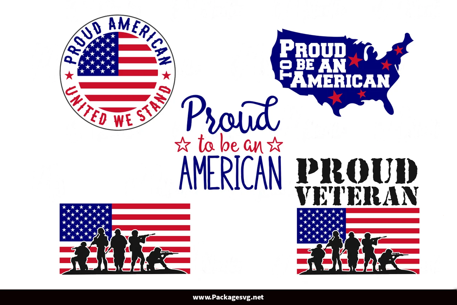 Proud To Be An American SVG PNG DXF EPS JPG Digital Download
