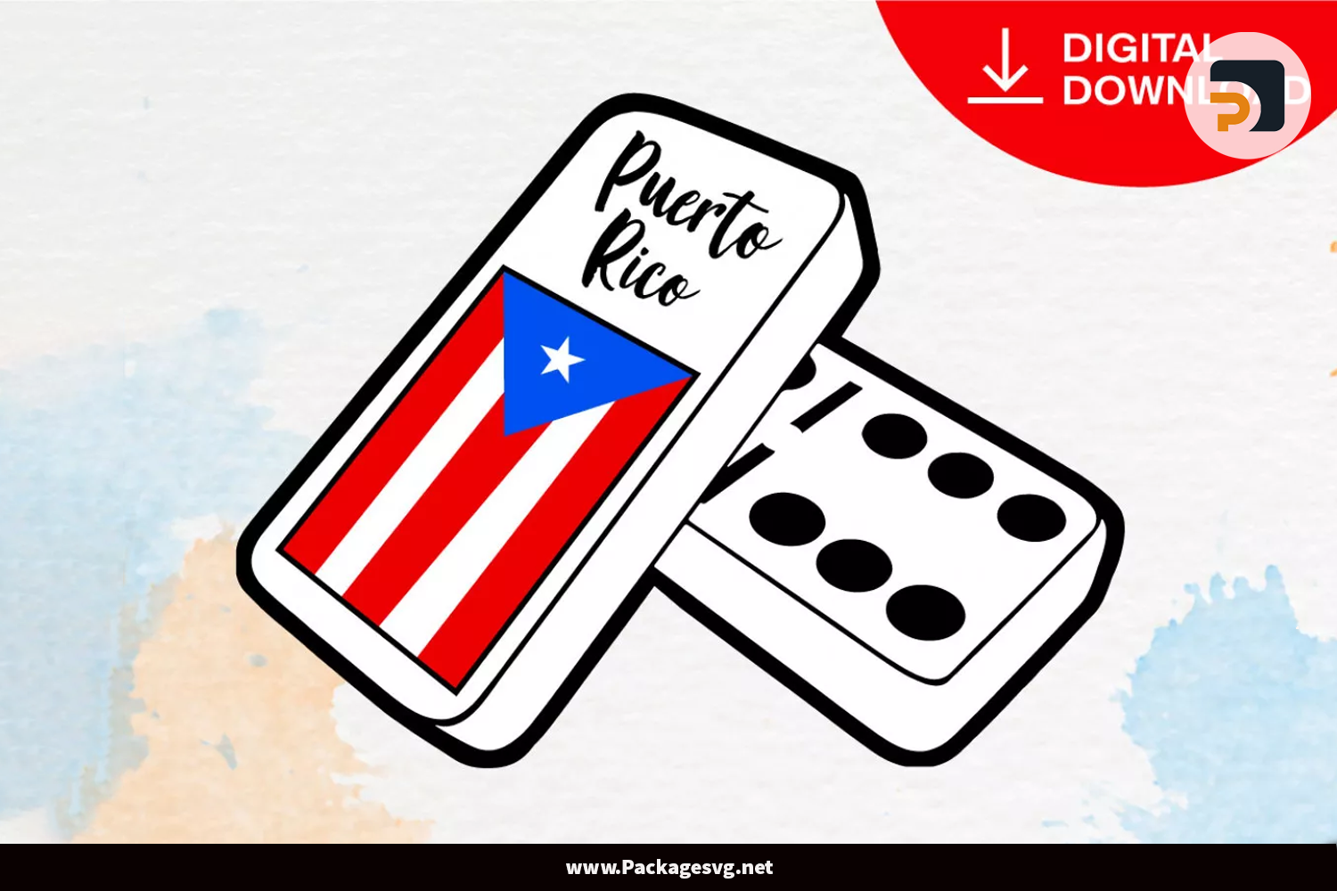 Puerto Rico Flag SVG PNG DXF JPG