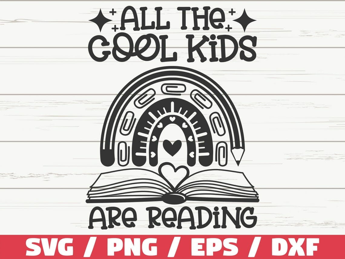 Book Lover SVG PNG DXF EPS Digital Download|||||||||