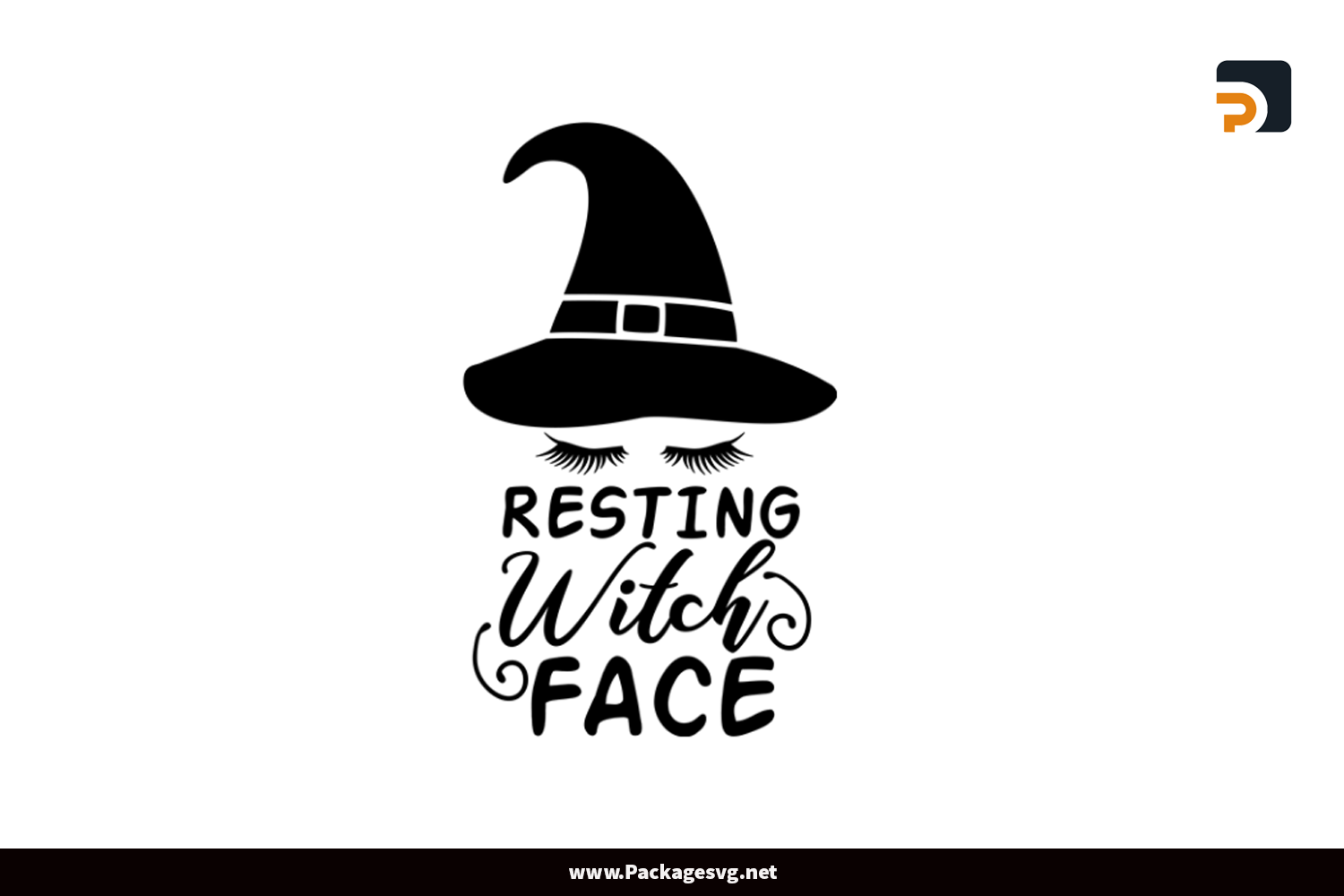 Resting witch face SVG EPS PNG DXF