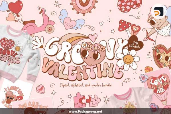 kawaii valentine clipart SVG cute valentines day love heart digital  download cartoon drawing lovely valentines day clipart kawaii flower png