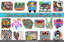 Retro Summer Beach Sublimation Bundle