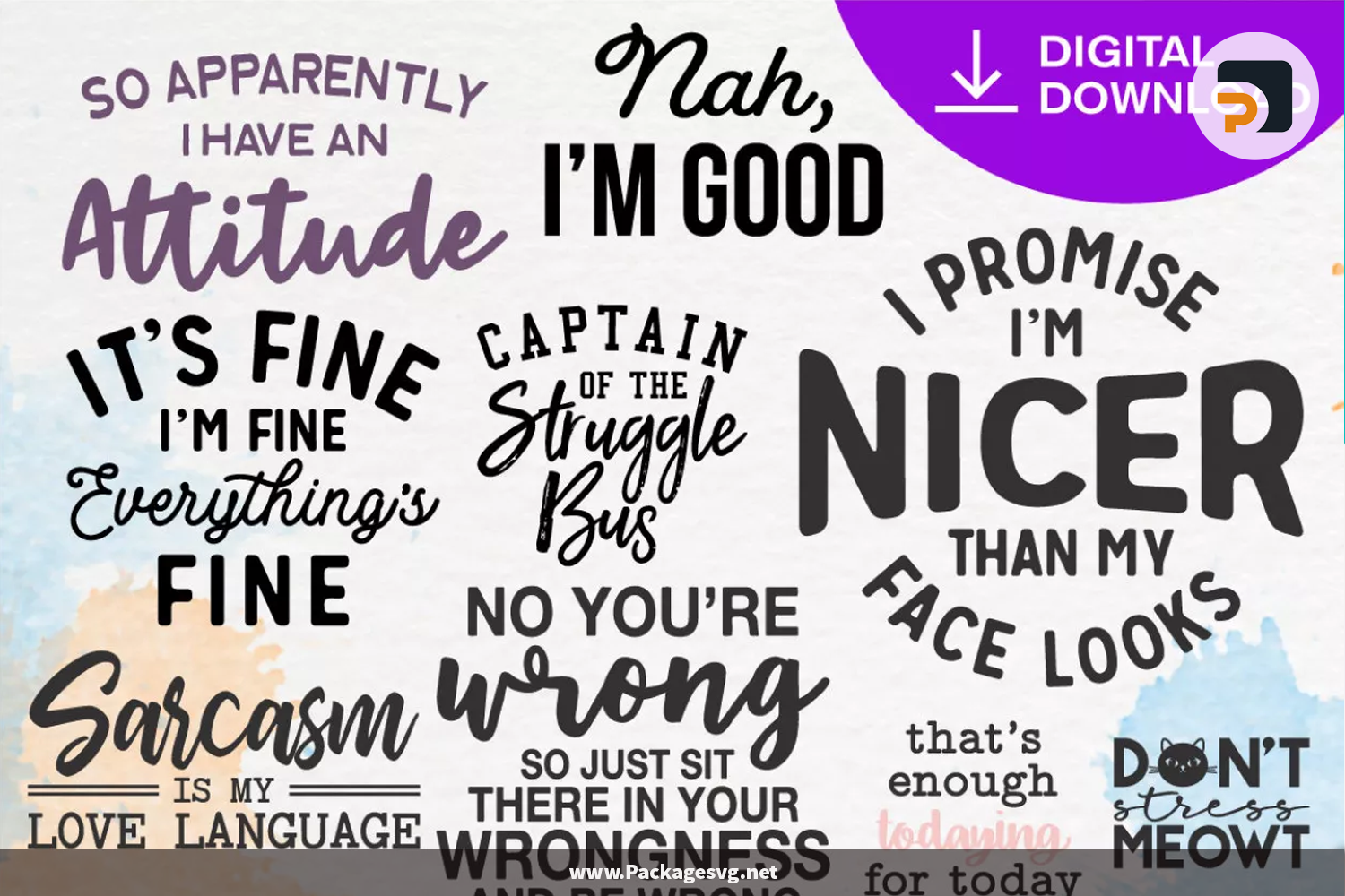 Sassy Quote SVG PNG EPS DXF