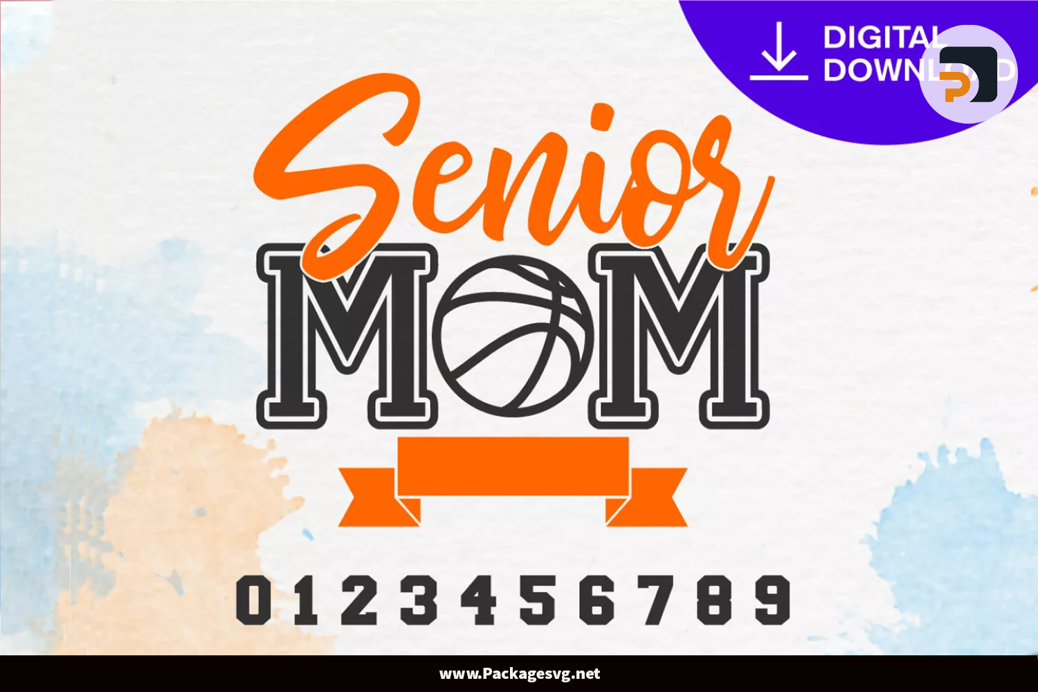 Senior Mom Basketball SVG PNG DXF EPS