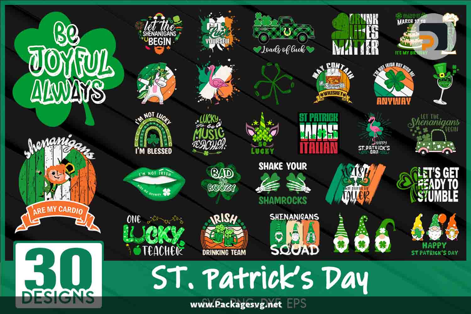 St Patrick's Day T-Shirt Design Bundle