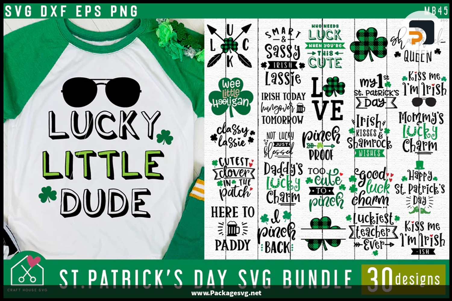St. Patrick's Day Bundle SVG PNG EPS DXF