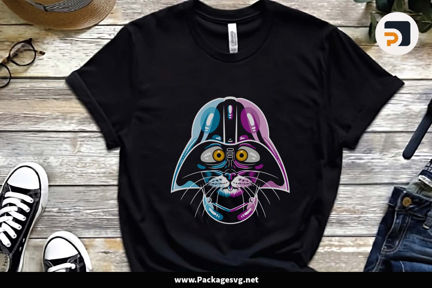 Star War Cat PNG EPS AI CDR Digital Download LF92Y5XQ|