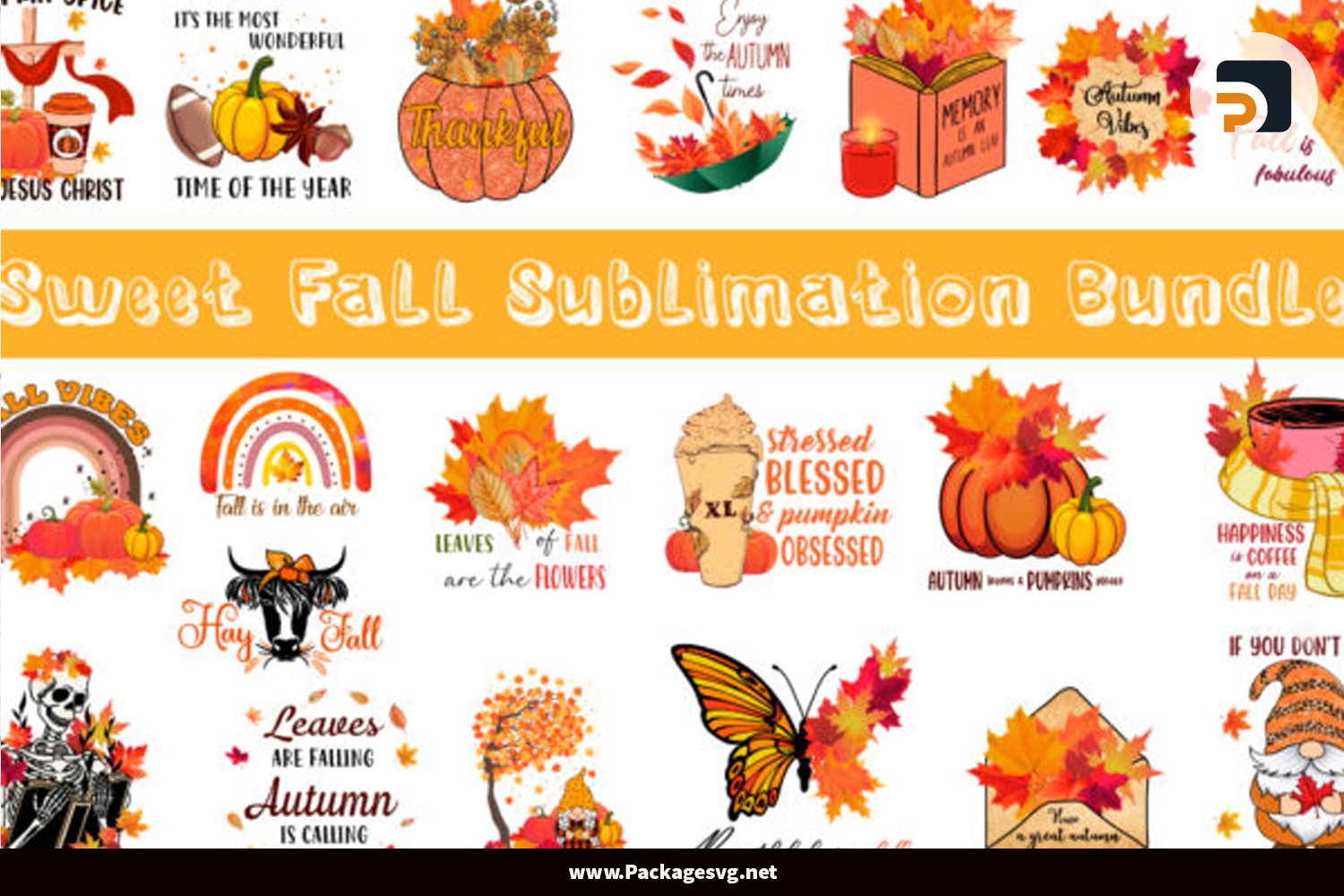 Sweet Fall Sublimation Bundle PNG