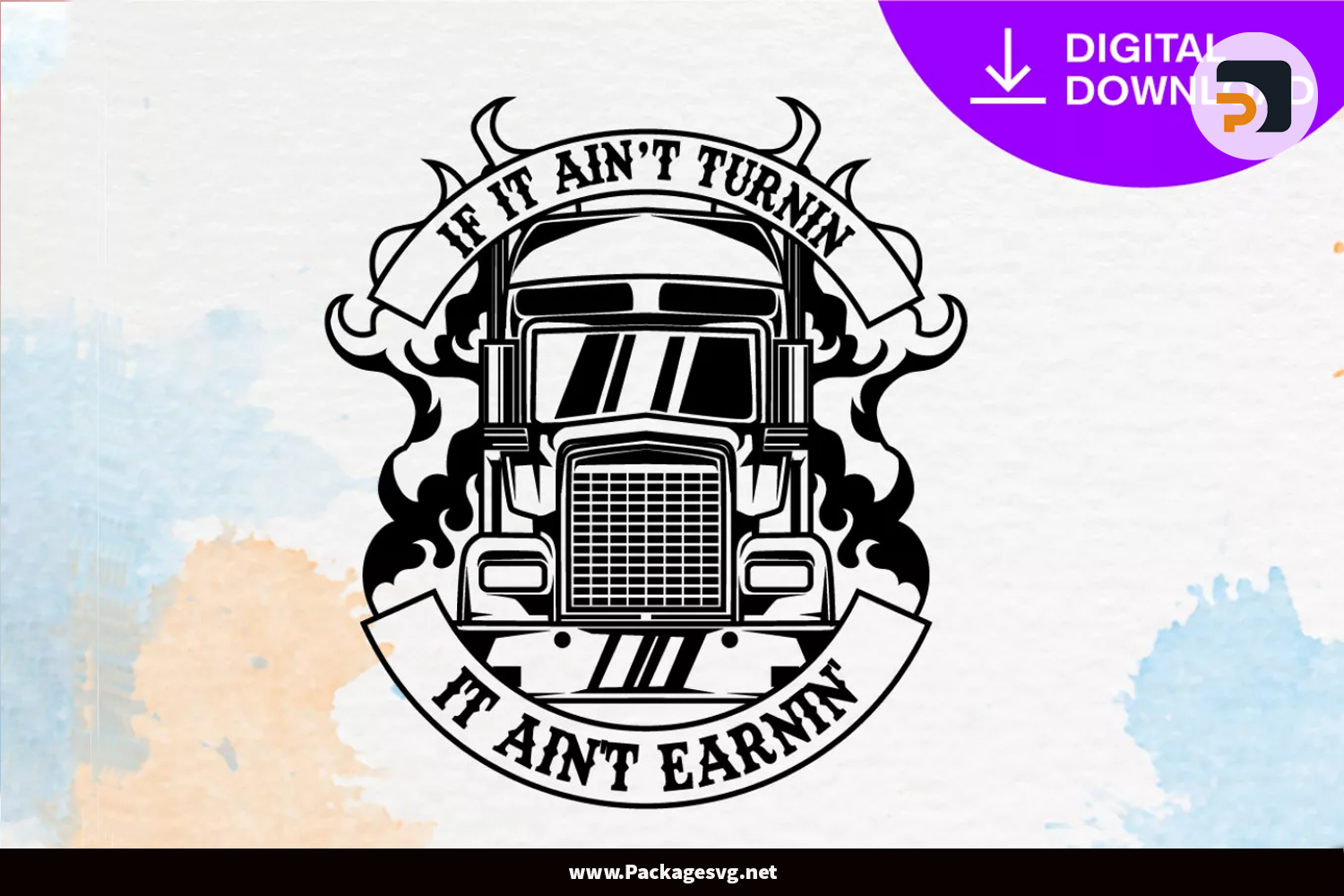 Trucking Truck Driver SVG PNG DXF JPG