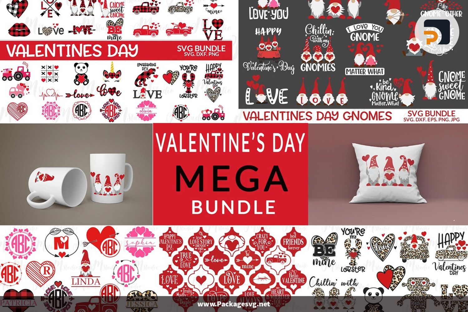 Valentine's Day SVG Mega Bundle