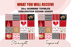 20 Oz Skinny Tumbler Template LDVHONBI|