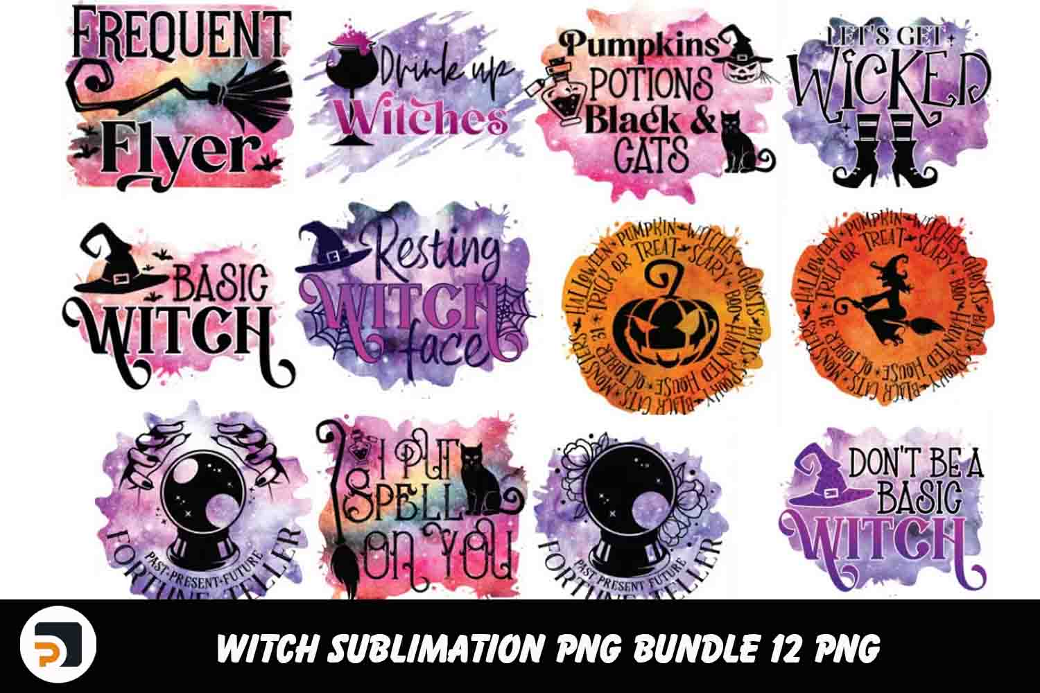 Witch Sublimation Bundle PNG