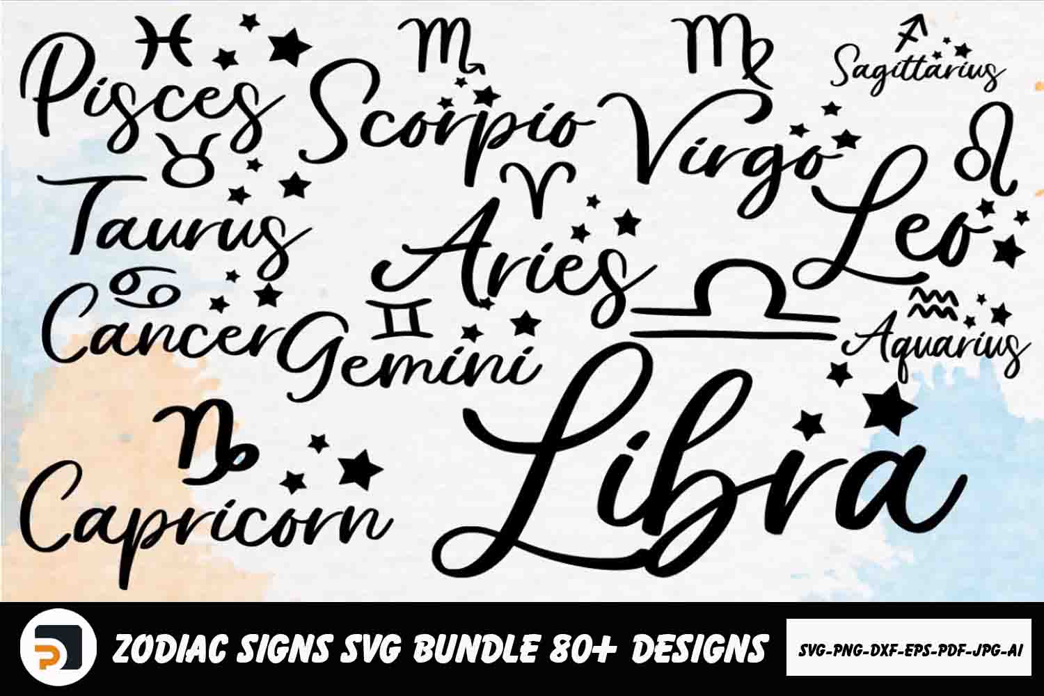 Zodiac Signs Bundle SVG