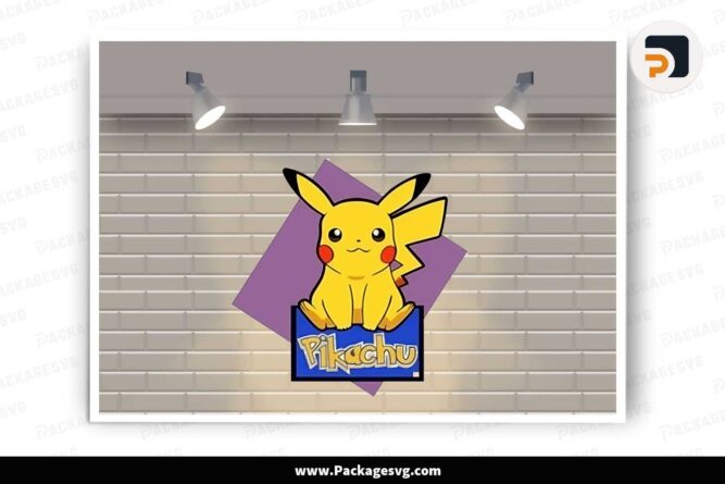 Pikachu Multilayer SVG Laser Cut File LKQ8Q69D