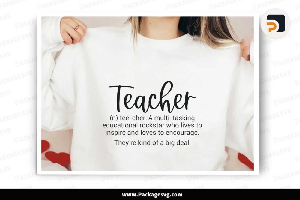 Teacher Definition SVG, School Shirt Design LK3DK7XV