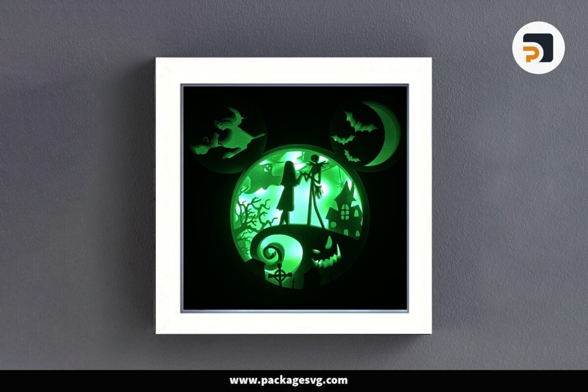 Free Download Create A Magic Halloween Nightmare Light Box With Mickey Mouse SVG Cut Files
