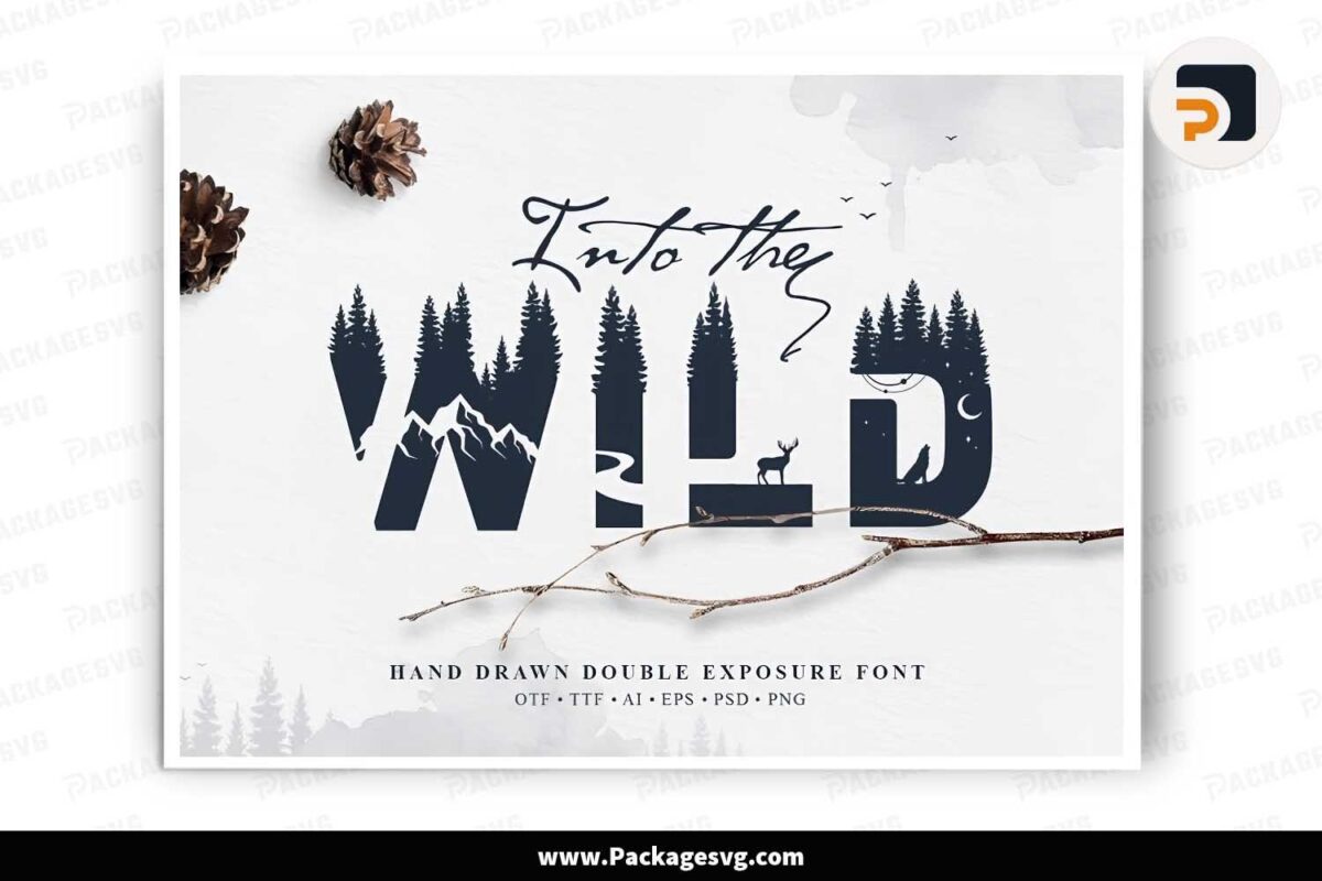 Into The Wild Font, Otf Ttf Files Free Download - Package Svg