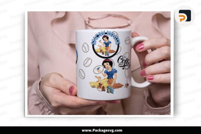 Snow White and the Seven Dwarfs Mug Wrap Bundle, 11oz Mug Template LL1YOD33