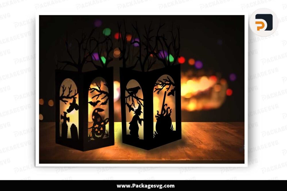 Spooky Halloween Paper Lantern, SVG File For Cricut LLOYX6FS