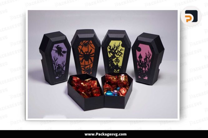 Candy Coffin Gift Box Bundle, Halloween SVG Paper Cut Files LMG0MOTQ