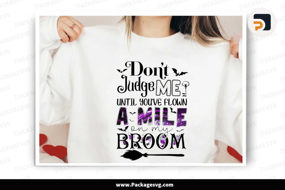 Don’t Judge Me PNG, Halloween Shirt Design LMEX05SF