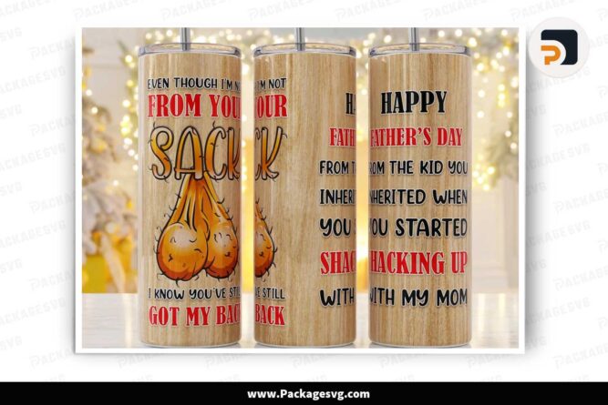 Funny Happy Father's Day Sublimation PNG, 20oz Tumbler Wrap LMFNYZY3