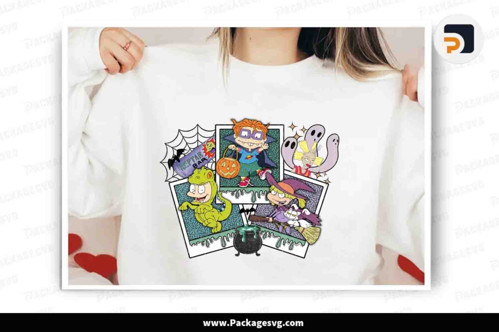 Halloween Rugrats Sublimation PNG, Halloween Kid Shirt Design LMUCGTEK